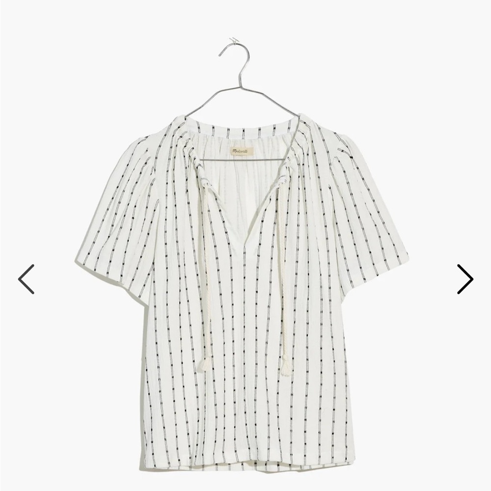 Madewell Tie Neck Tunic size xs